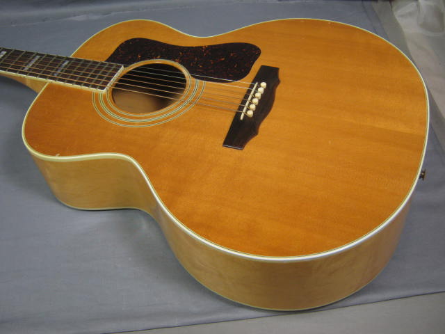 Guild F40 BLD Blond Acoustic Guitar W/ Pickup Hard Case 2