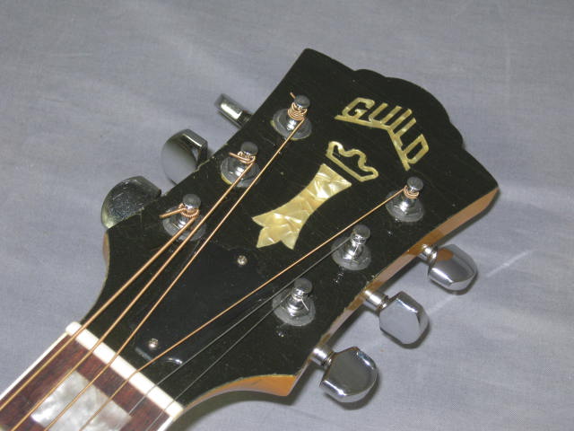 Guild F40 BLD Blond Acoustic Guitar W/ Pickup Hard Case 5