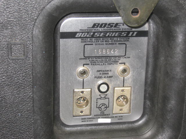 Single Bose 802 Series II 2 Professional PA Speaker NR! 5