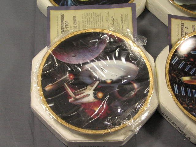 10 Star Trek Voyager Hamilton Collector Plates Set MINT 1
