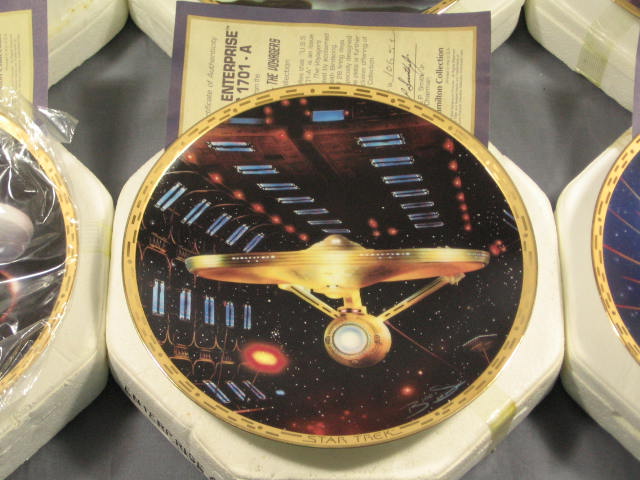 10 Star Trek Voyager Hamilton Collector Plates Set MINT 2