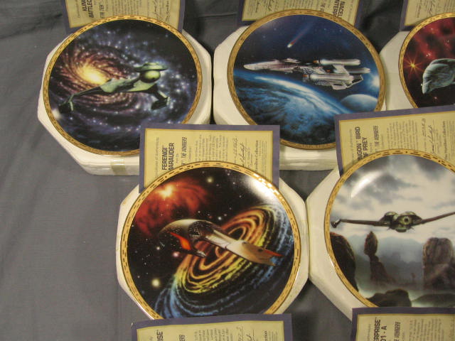 10 Star Trek Voyager Hamilton Collector Plates Set MINT 5