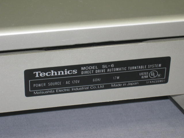 Technics SL-6 Direct Drive Linear Automatic Turntable + 6