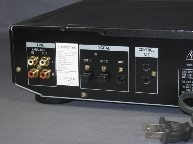 Sony MDS-JE630 MD Minidisc Recorder Player Deck +Remote 6