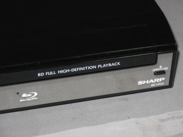 Sharp AQUOS BD-HP20U 1080p Blu-Ray Disc DVD Player NR 8