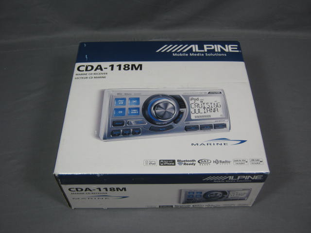 Alpine CDA-118M Marine Boat MP3 CD Radio Receiver NR!
