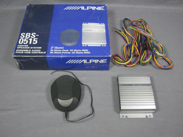 Alpine SBS-0515 Center Speaker + MXE-M350 Amplifier Amp