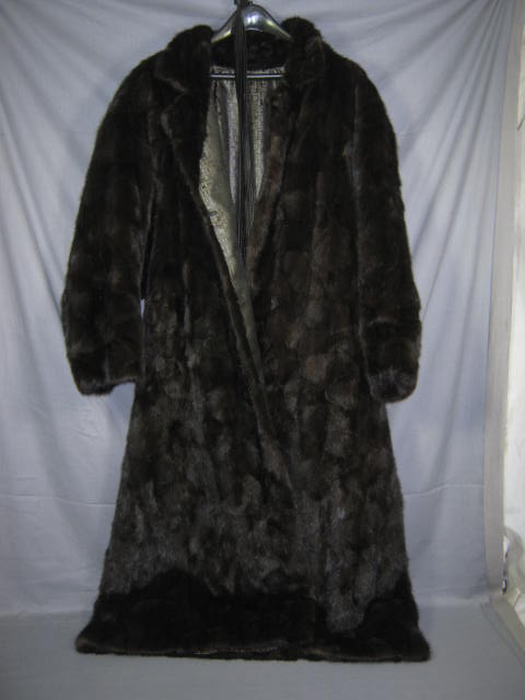 Womens Full Length Ranch Mink Fur Coat $2700 Appraisal