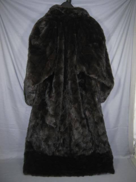 Womens Full Length Ranch Mink Fur Coat $2700 Appraisal 2