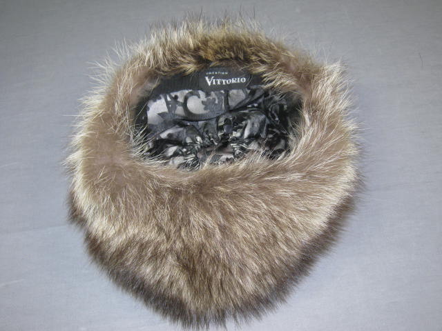 3/4 Length Natural Raccoon Fur Coat Hat $3000 Appraisal 7