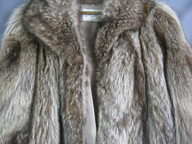 Ladies Womens 3/4 Length Natural Raccoon Fur Coat NR! 1