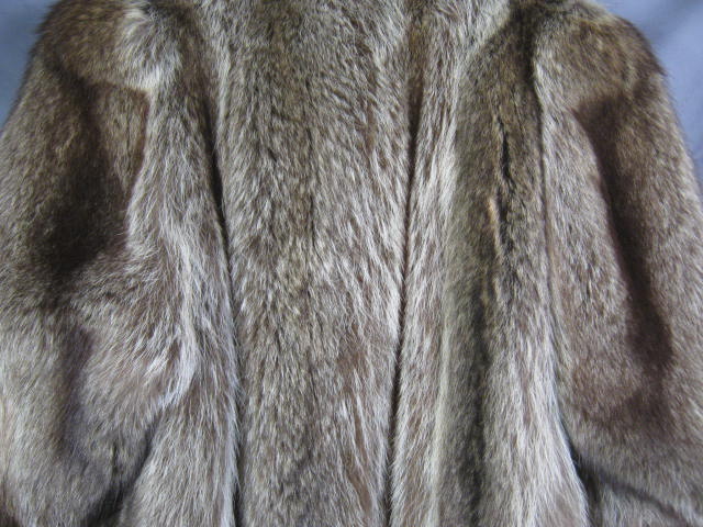 Ladies Womens 3/4 Length Natural Raccoon Fur Coat NR! 3