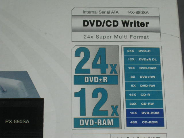 New Plextor PX-880SA Internal 24X DVD/CD Writer Drive 1