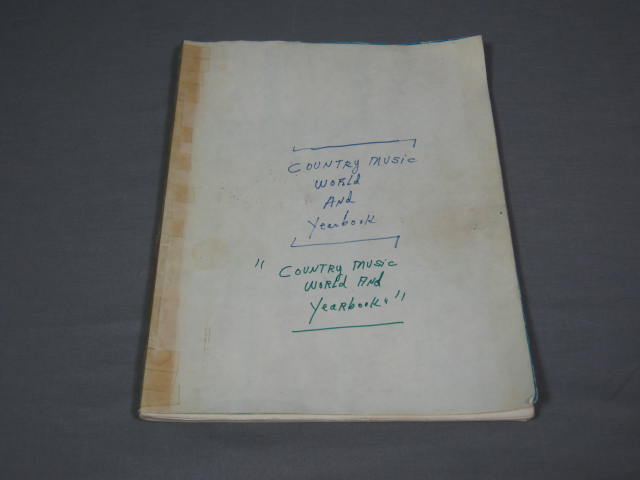 140+ 1960s Country Music Star Signed Autograph Book NR
