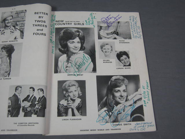 140+ 1960s Country Music Star Signed Autograph Book NR 3