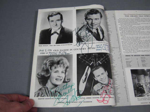 140+ 1960s Country Music Star Signed Autograph Book NR 5