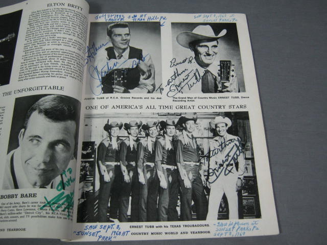 140+ 1960s Country Music Star Signed Autograph Book NR 8