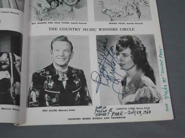 140+ 1960s Country Music Star Signed Autograph Book NR 12