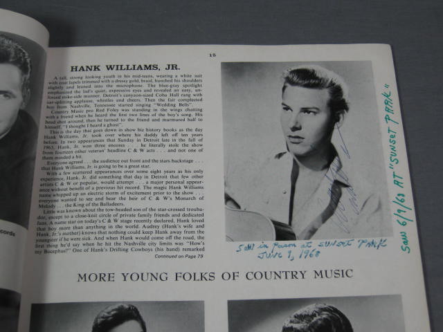 140+ 1960s Country Music Star Signed Autograph Book NR 13
