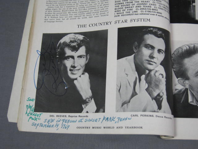 140+ 1960s Country Music Star Signed Autograph Book NR 16