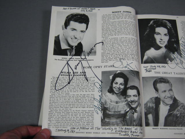 140+ 1960s Country Music Star Signed Autograph Book NR 19