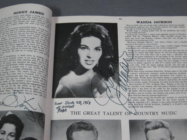 140+ 1960s Country Music Star Signed Autograph Book NR 20