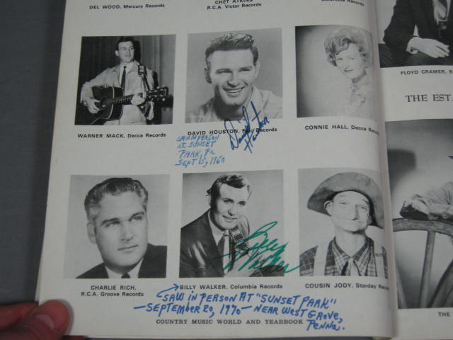 140+ 1960s Country Music Star Signed Autograph Book NR 21