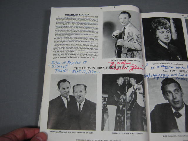 140+ 1960s Country Music Star Signed Autograph Book NR 25