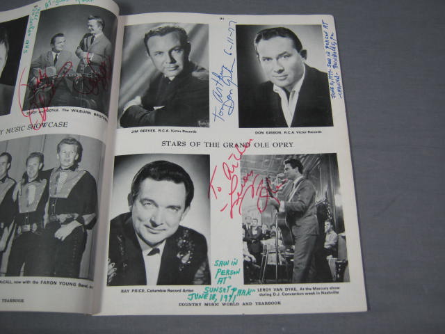 140+ 1960s Country Music Star Signed Autograph Book NR 28