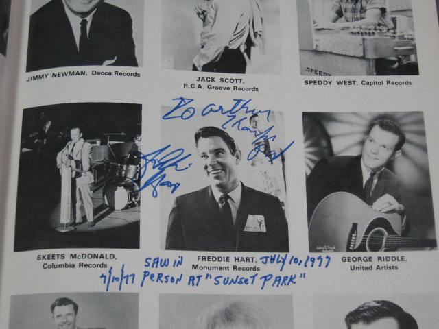 140+ 1960s Country Music Star Signed Autograph Book NR 40