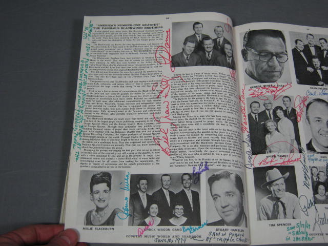 140+ 1960s Country Music Star Signed Autograph Book NR 42