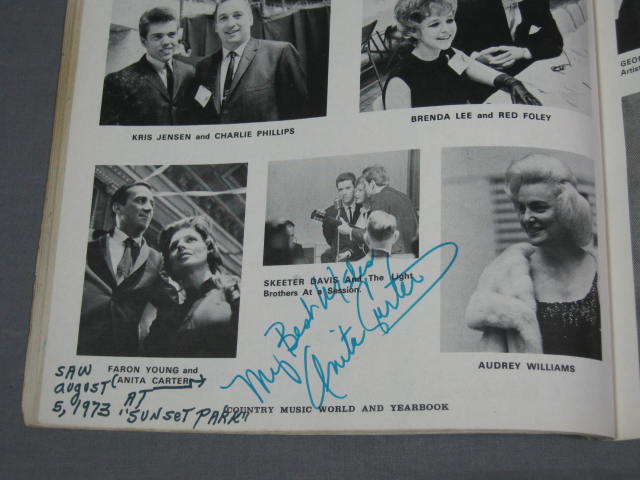 140+ 1960s Country Music Star Signed Autograph Book NR 45