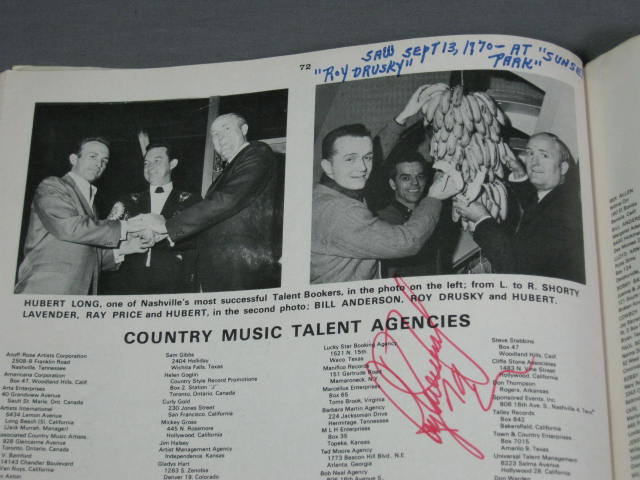 140+ 1960s Country Music Star Signed Autograph Book NR 48