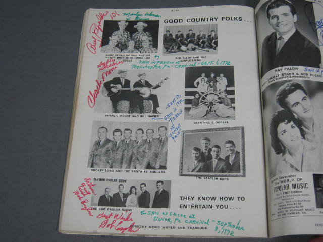 140+ 1960s Country Music Star Signed Autograph Book NR 50