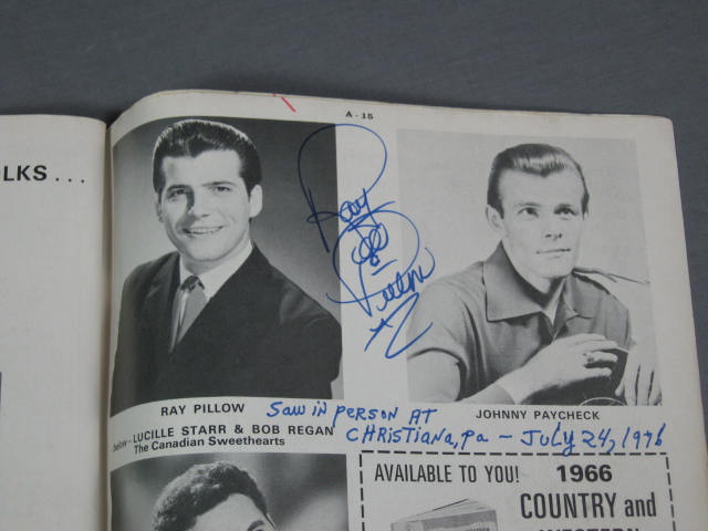140+ 1960s Country Music Star Signed Autograph Book NR 51