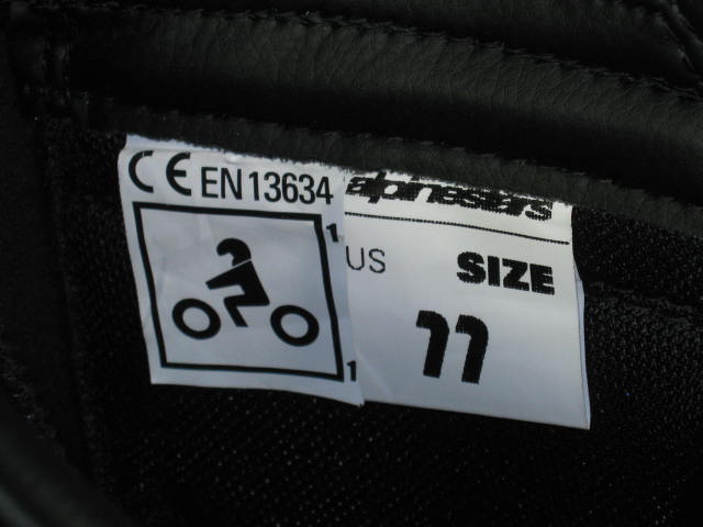 Mens AlpineStars Tech 3 Motocross Boots Size 11 Black 8