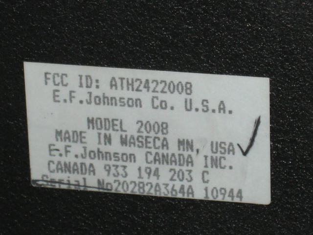 EF Johnson Model 2008 Repeater LTR Viking VX 800MHz NR! 6