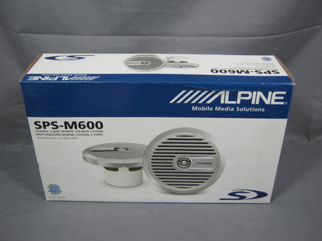 NEW Alpine SPS-M600 6.5" 2-Way Boat Marine Speakers NR!
