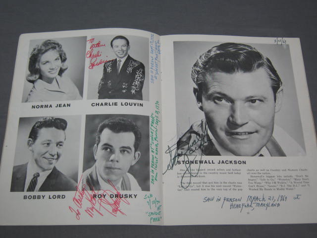 1960s Country Music Stars Signed Autograph Book 67+/- 5