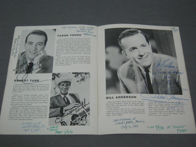 1960s Country Music Stars Signed Autograph Book 67+/- 9