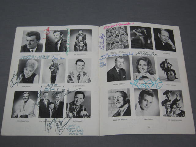 1960s Country Music Stars Signed Autograph Book 67+/- 13