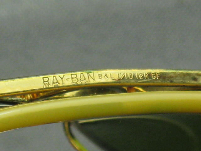 Vtg B&L Bausch & Lomb Ray Ban Aviator Sunglasses +Case 4