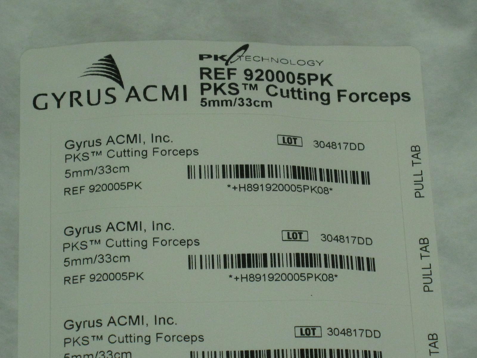 5 Gyrus Acmi 920005PK PKS Cutting Forceps Lot Exp 4/14 4