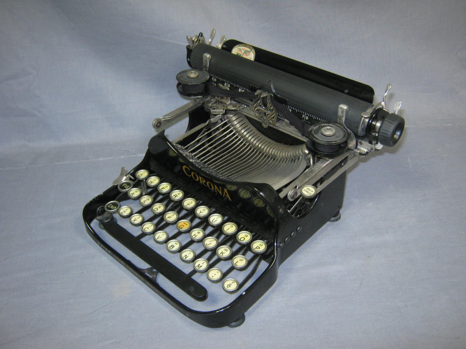 Antique Corona #3 Folding Portable Typewriter Case Cover Manual Ca 1917 2