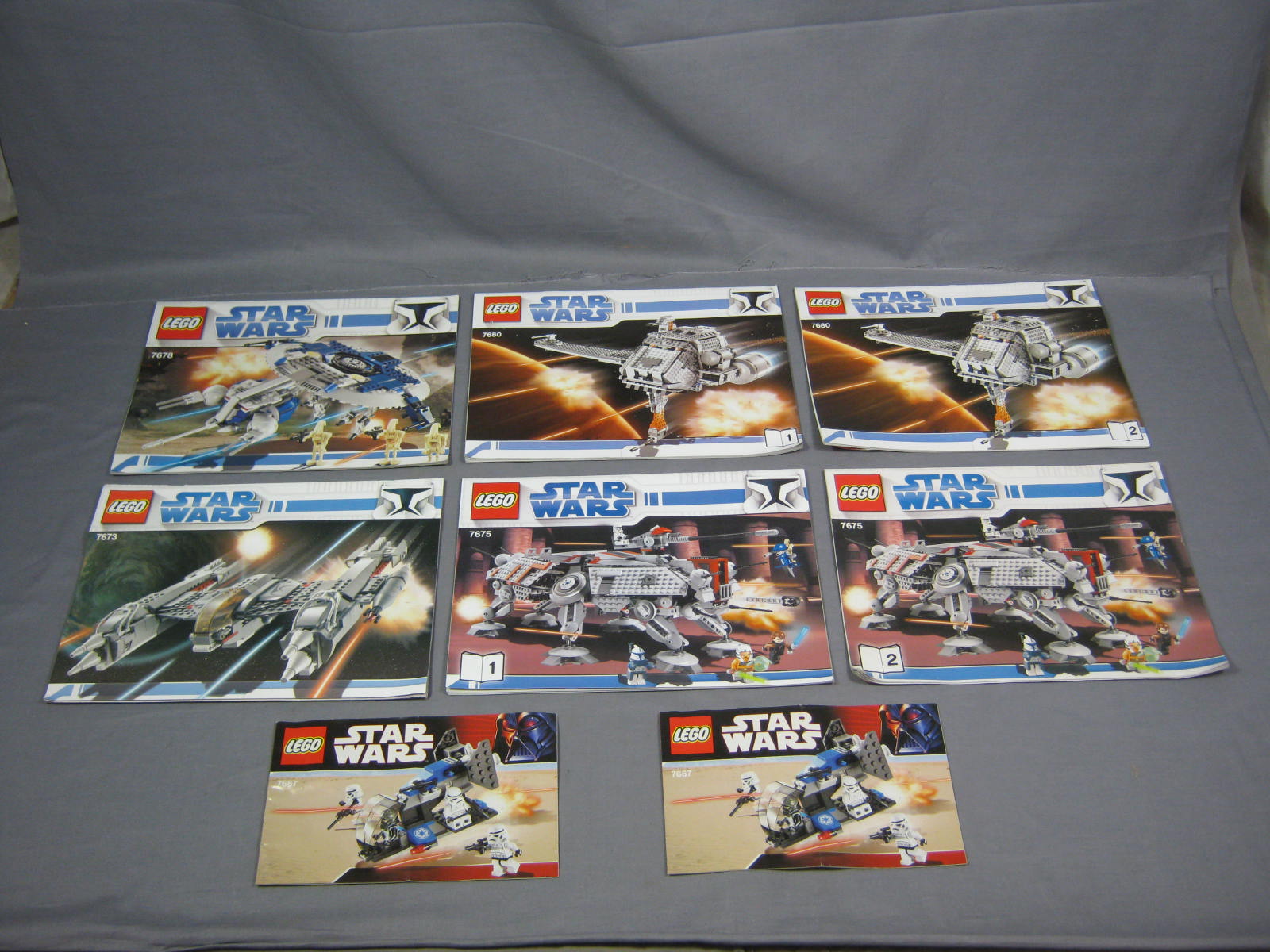 HUGE 64 Lego Star Wars Instruction Booklets Manuals Lot 1