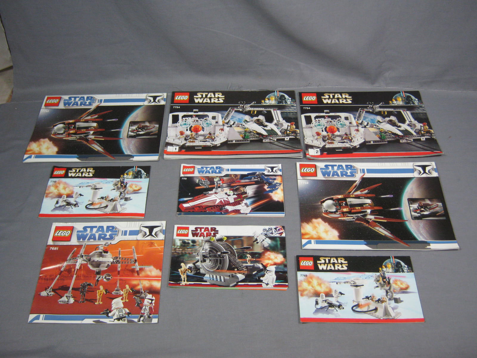 HUGE 64 Lego Star Wars Instruction Booklets Manuals Lot 2