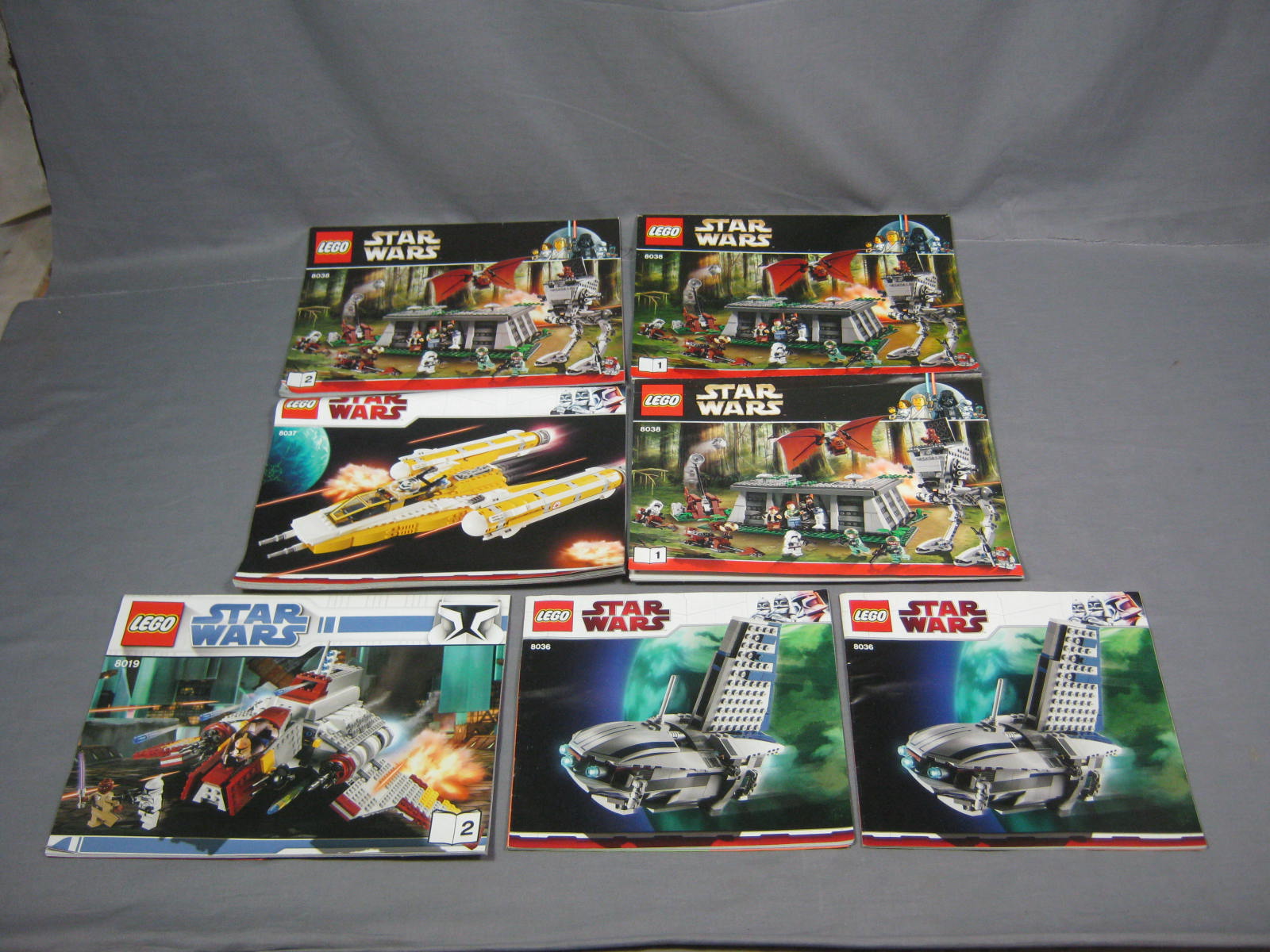 HUGE 64 Lego Star Wars Instruction Booklets Manuals Lot 5