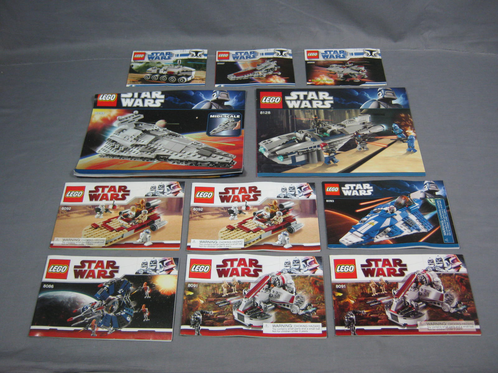 HUGE 64 Lego Star Wars Instruction Booklets Manuals Lot 7
