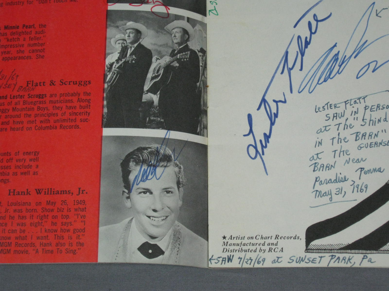 1960s Country Music Stars Signed Album 60+ Autographs 3