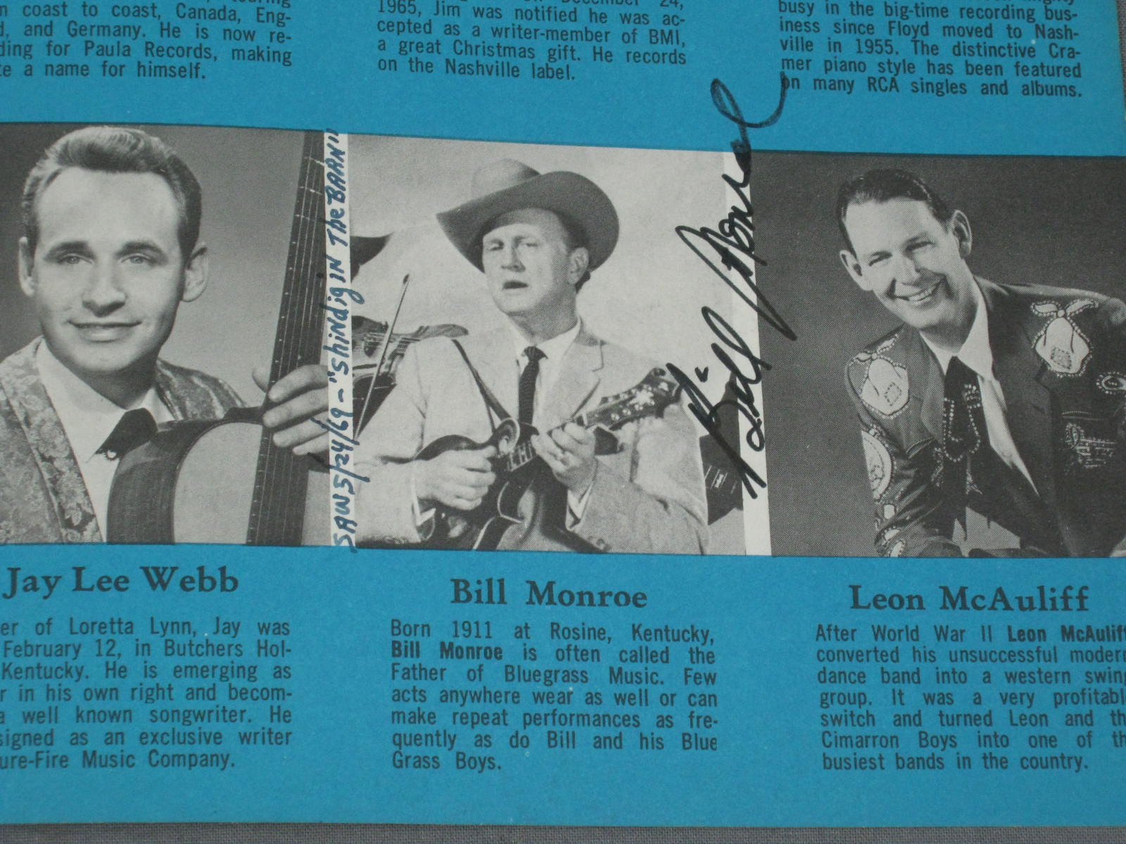 1960s Country Music Stars Signed Album 60+ Autographs 6
